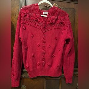 VINTAGE HERITAGE HOUSE RED SWEATER
